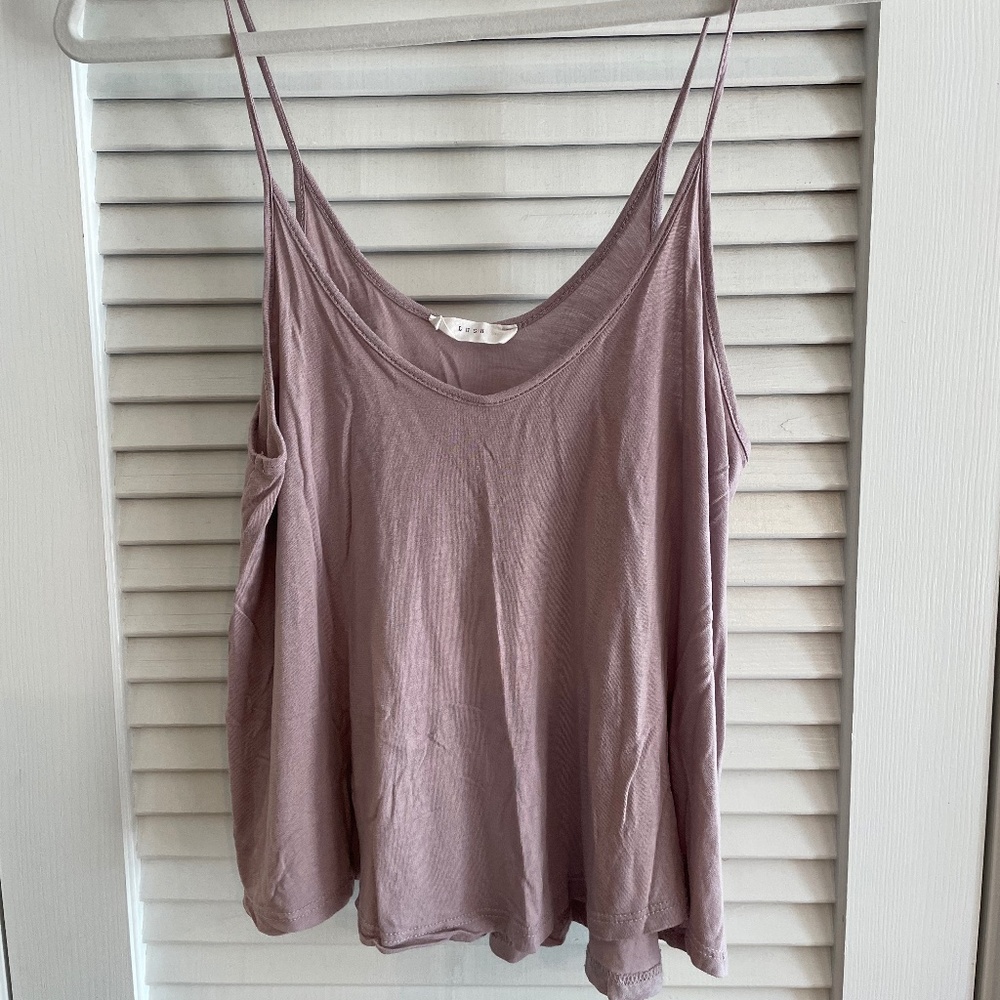 LUSH Lavender Flowy Tank Top